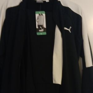 Puma Black and White Track Jacket